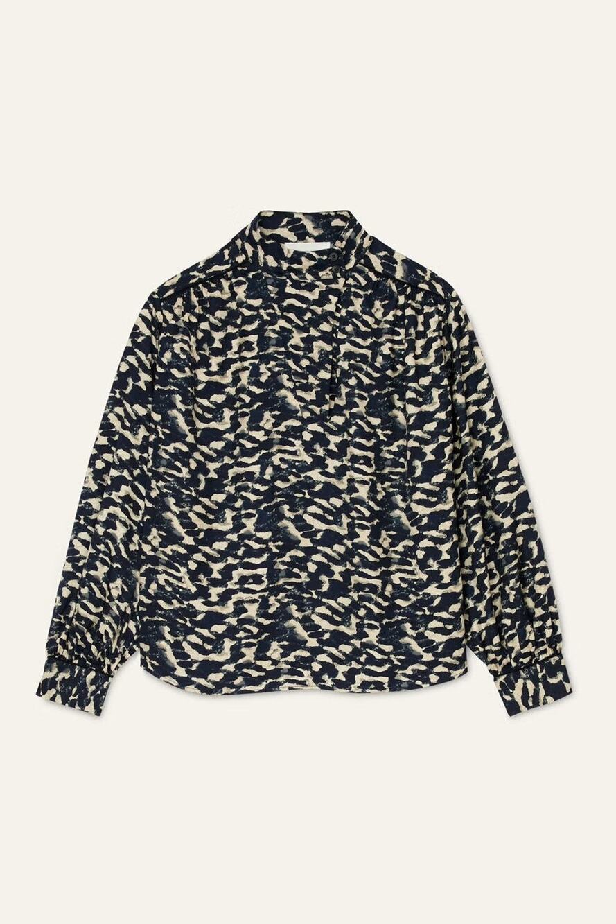 Ba&sh Alejandro Long-Sleeved Blouse - L - Encre